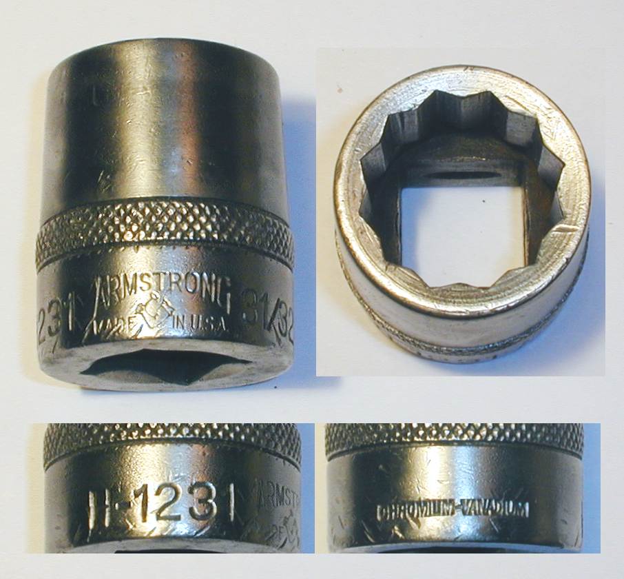 Armstrong 10-614 1/2" Eliminator™ Socket 1/4" Drive