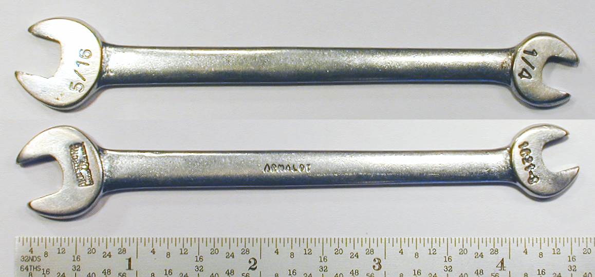 New Armstrong 1-1/16" x 1-1/4" Double Open Ended Fully Polished Wrench USA Made 