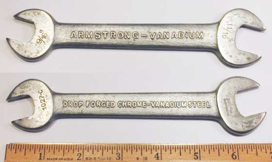 [Armstrong-Vanadium 1027C 9/16x11/16 Open-End Wrench]