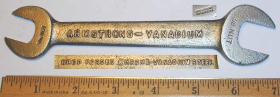 [Armstrong-Vanadium 1027 19/32x11/16 Open-End Wrench]