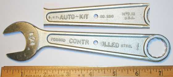 [Auto-Kit No. 100 Controlled Steel 3/4x7/8 Open+Box Wrench]