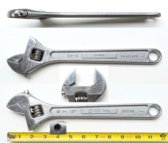 [Best Tool CR 300mm Adjustable Wrench]