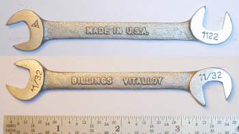 [Billings 1122 11/32x11/32 Ignition Wrench]