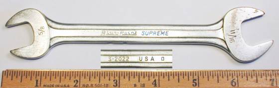 [Blue-Point Supreme S-2022 5/8x11/16 Open-End Wrench]