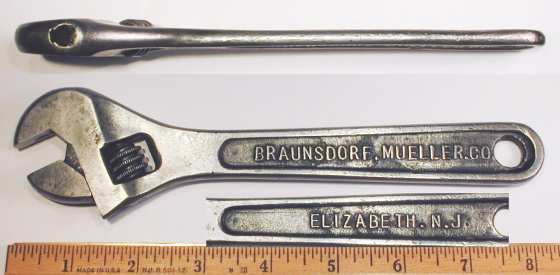 [Braunsdorf-Mueller 8 Inch Adjustable Wrench]