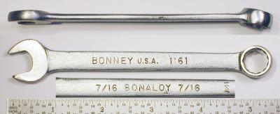 [Bonney 1161 Bonaloy 7/16 Combination Wrench]