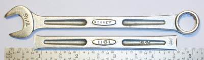 [Bonney 1161 Streamlined 7/16 Combination Wrench]