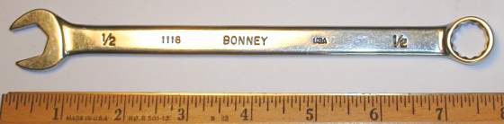 [Bonney 1116 1/2 Combination Wrench in Full-Polish Style]