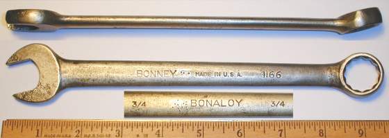 [Bonney 1166 Bonaloy 3/4 Combination Wrench]