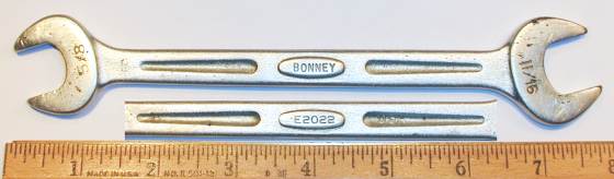[Bonney E2022 5/8x11/16 Open-End Wrench in Streamlined Style]