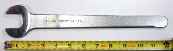 [Bonney 1934 1-1/16 Straight Service Wrench]