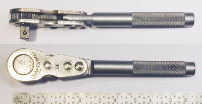 [Early Craftsman BE 1/4-Drive Open-Style Reversible Ratchet]