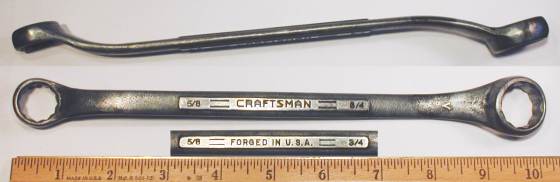 [Craftsman Early V 5/8x3/4 Offset Box Wrench]