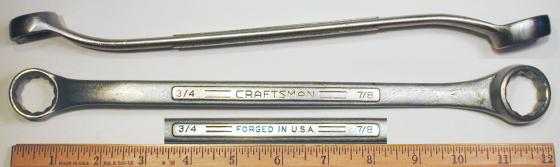 [Craftsman Early V 3/4x7/8 Offset Box Wrench]