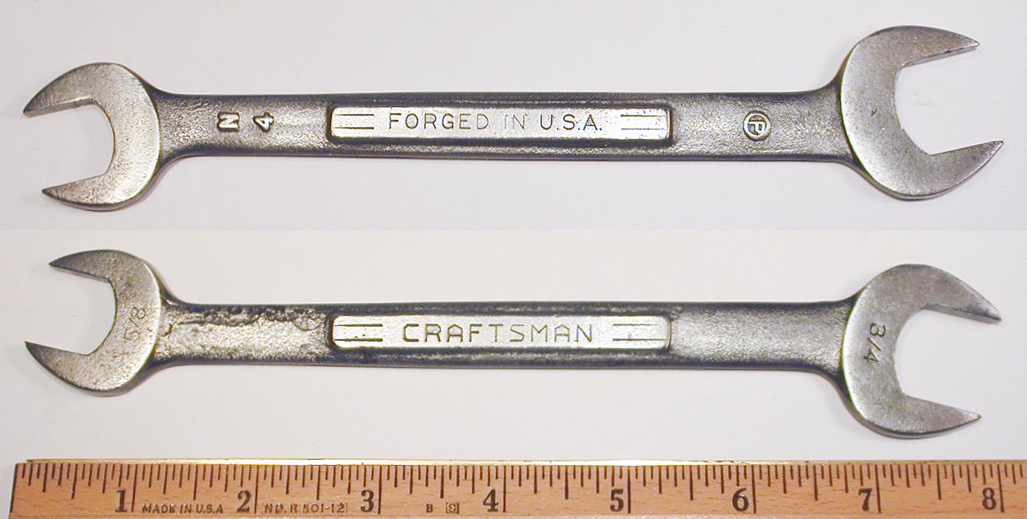 Details about   LARGE 3 PC SET CRAFTSMAN INDUSTRIAL  USA MADE OPEN END WRENCH 