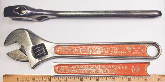 [Diamond Tool Steel 10 Inch Adjustable Wrench]