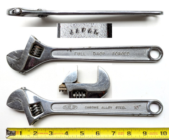 [Dunlap Japan 10 Inch Adjustable Wrench]
