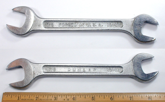 [Dunlap 13/16x7/8 Open-End Wrench]