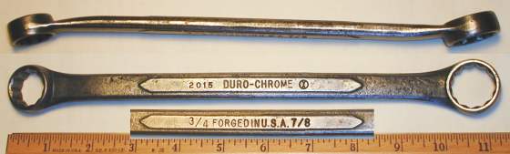 [Duro-Chrome (X-Circle) 2015 3/4x7/8 Box-End Wrench]