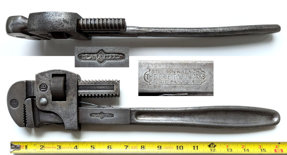 [Erie Tool Works 18 Inch Stillson-Pattern Pipe Wrench]