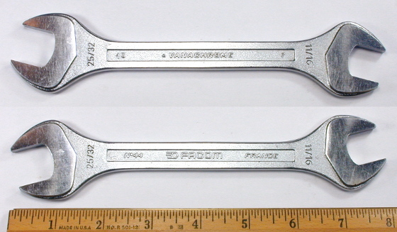 [FACOM No. 44 Vanachrome 11/16x25/32 Open-End Wrench]