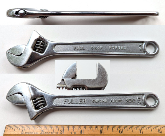 [Fuller No. 8 HIT 8 Inch Adjustable Wrench]