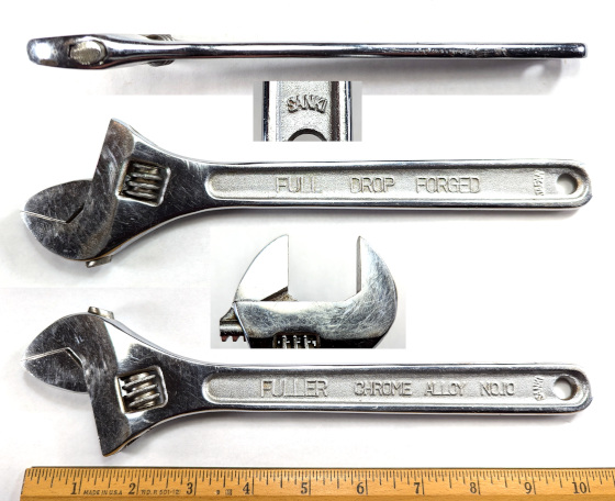 [Fuller No. 10 SANKI 10 Inch Adjustable Wrench]