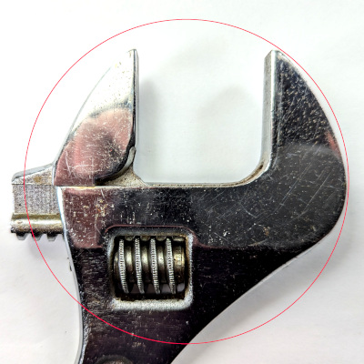 [Close-up of Spear Type Jaw Design for Fuller KTC Adjustable Wrench]