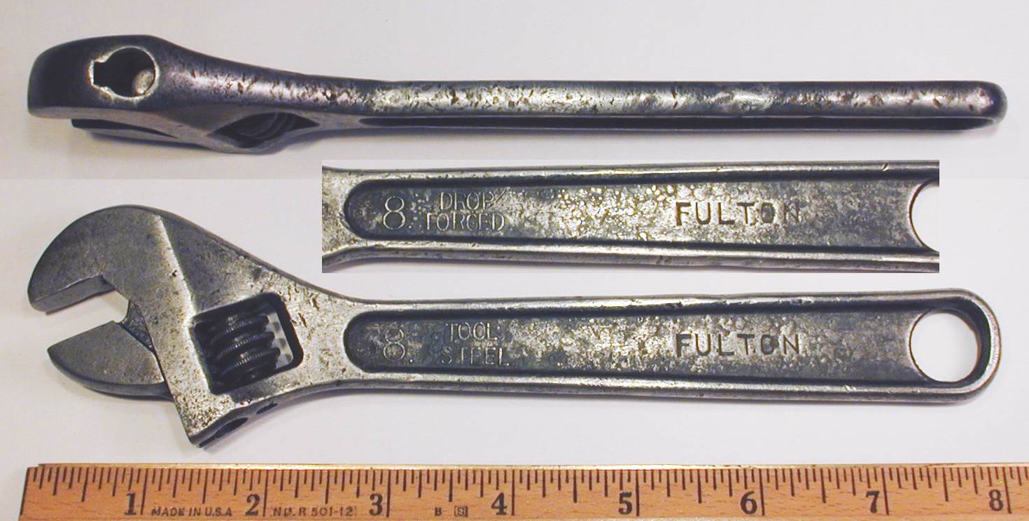 VINTAGE 8 INCH FORD USA ADJUSTABLE MONKEY WRENCH