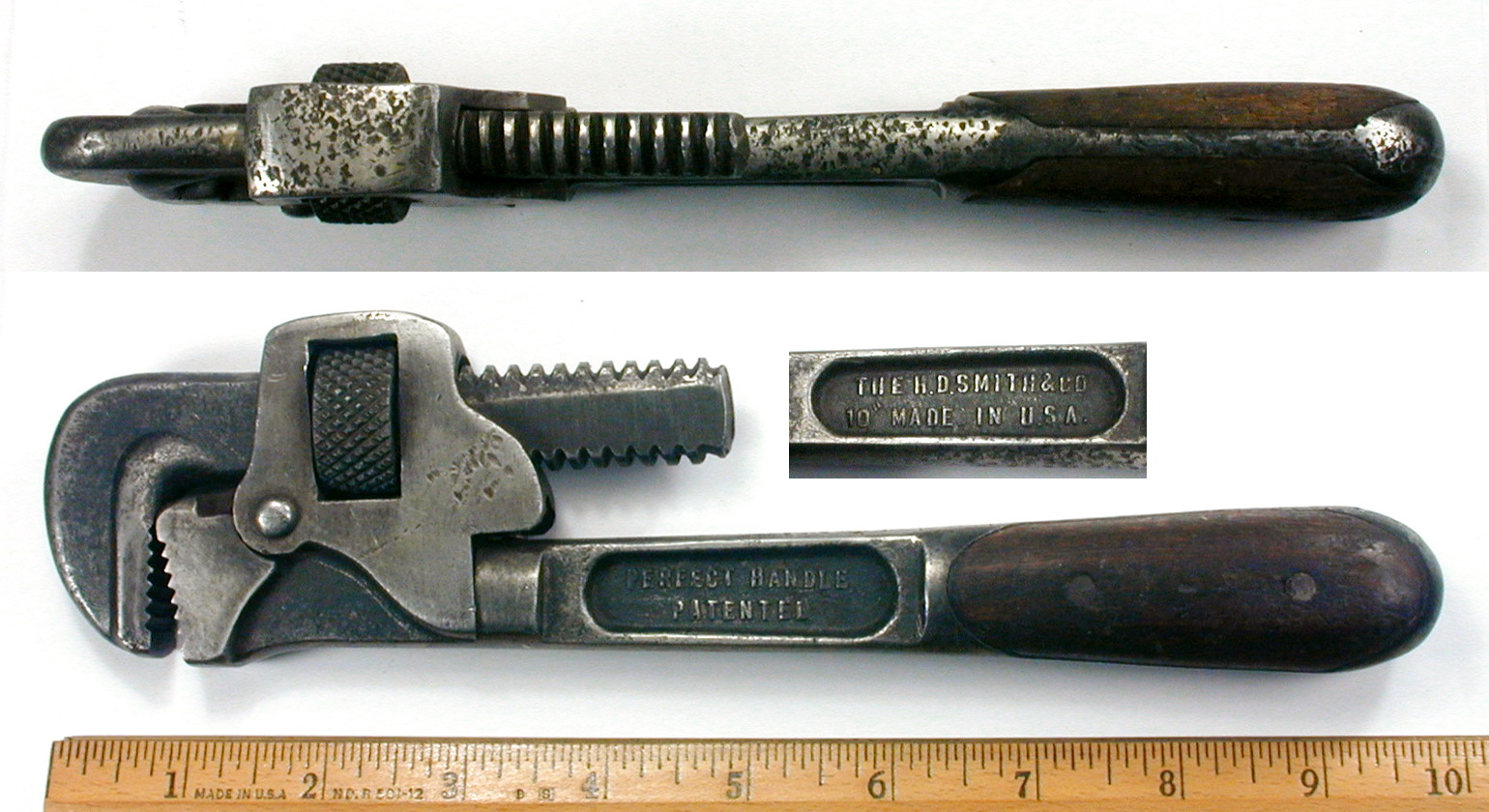 Antique 9 '' Monkey Wrench Tool