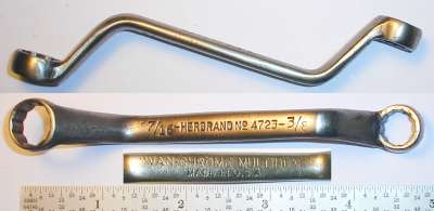 [Herbrand 4723 3/8x7/16 Multihex Short Offset Box-End Wrench]