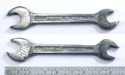 [Hinsdale Vanadium 1723 3/8x7/16 Open-End Wrench]