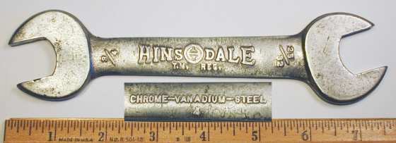 [Hinsdale No. 4 3/4x25/32 Open-End Wrench]