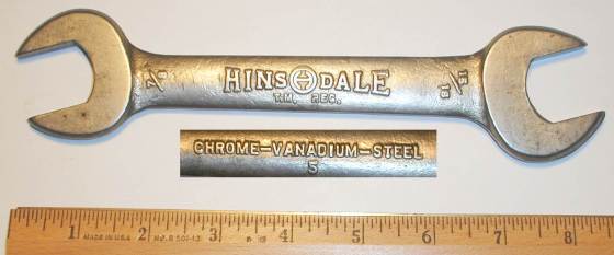 [Hinsdale No. 5 7/8x15/16 Open-End Wrench]