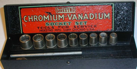 [Indestro 1/4-Drive Chromium Vanadium Socket Set]