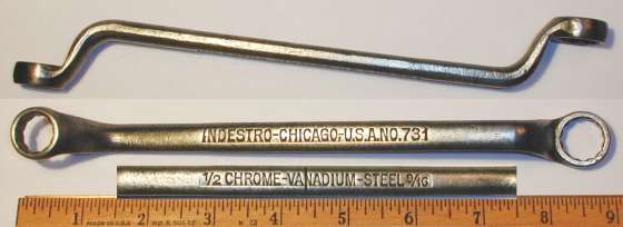 [Indestro Chicago 731 1/2x9/16 Offset Box-End Wrench]