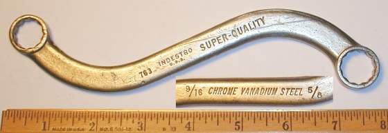 [Indestro Super-Quality 763 9/16x5/8 S-Shaped Box_End Wrench]