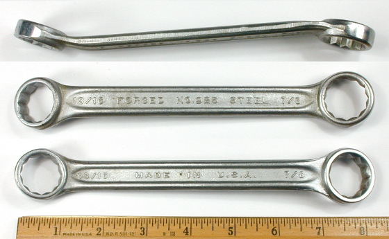 [Indestro No. 925 13/16x7/8 Short Angled Box Wrench]