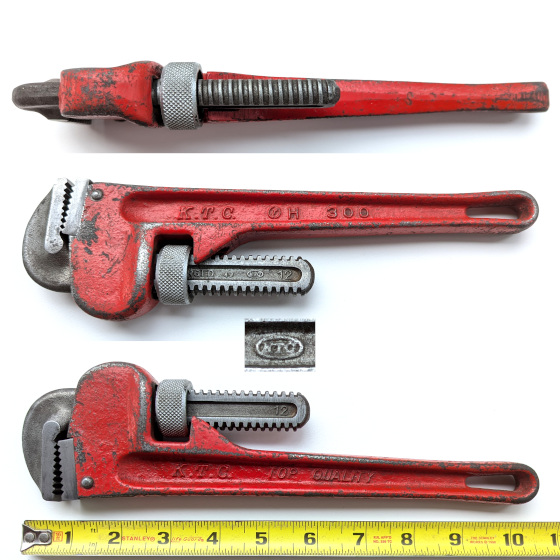 [KTC PW-300 300mm (12 Inch) Heavy-Duty Pipe Wrench]