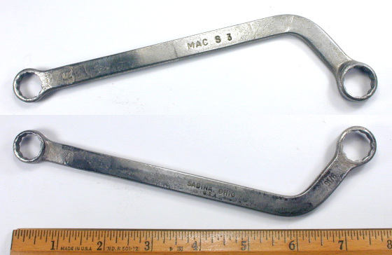 [MAC S3 1/2x9/16 Elbow Box Wrench]