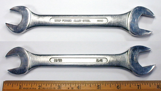 [Japanese 11/16x3/4 Open-End Wrench]