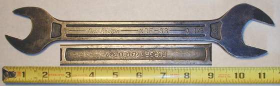 [New Britain NDF-33 1x1-1/8 Open-End Wrench]