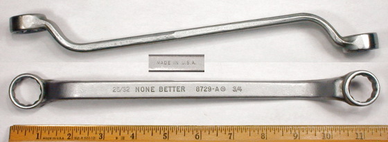 [None Better 8729-A 3/4x25/32 Offset Box-End Wrench]
