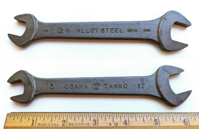 [Osaka Tanko 17x19mm Open-End Wrench]