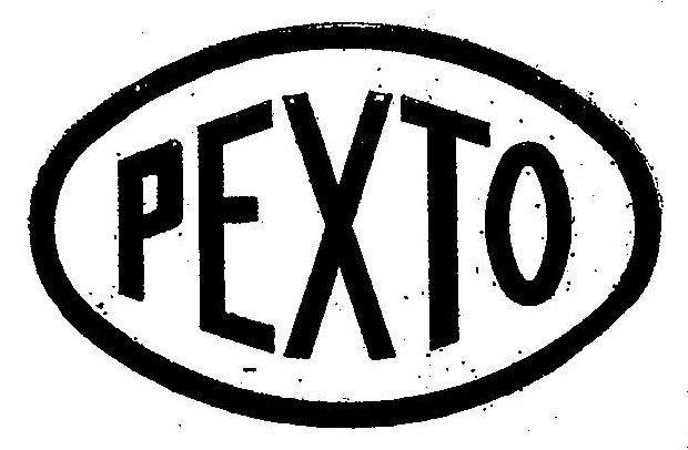 [Pexto Oval Logo from 1915 Trademark]