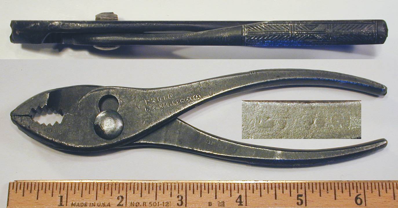 Vintage Challenger Proto 3105 8" Combination Slip Joint Pliers  USA Made S-8 