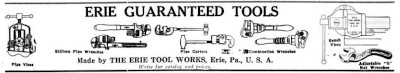 [1921 Advertisement for Erie Tool Works]