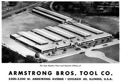 [1956 Catalog Illustration of Armstrong Factory]