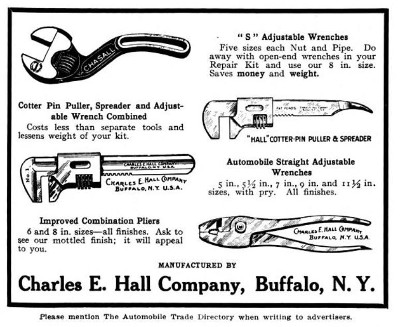 [1908 Advertisement for Charles E. Hall Company]
