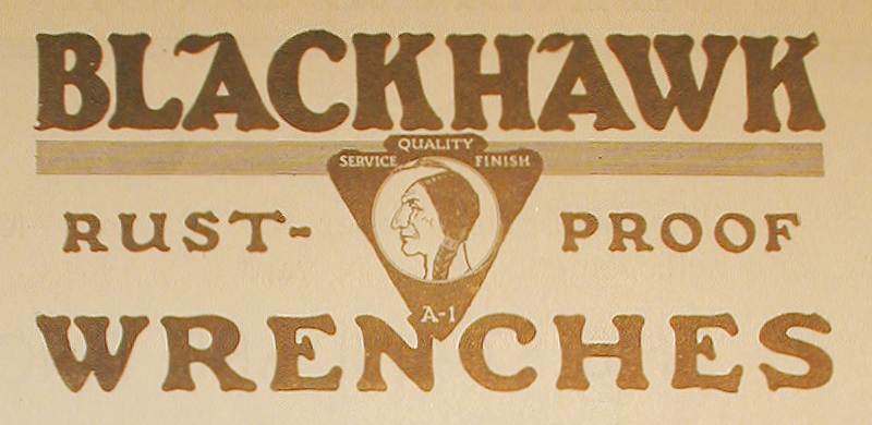 [Logo from Early Blackhawk Advertisement]